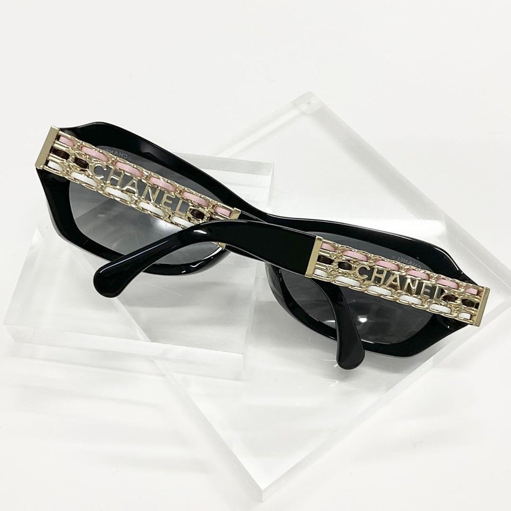 Chanel Sunglasses Logo Eyewear Black — view 2