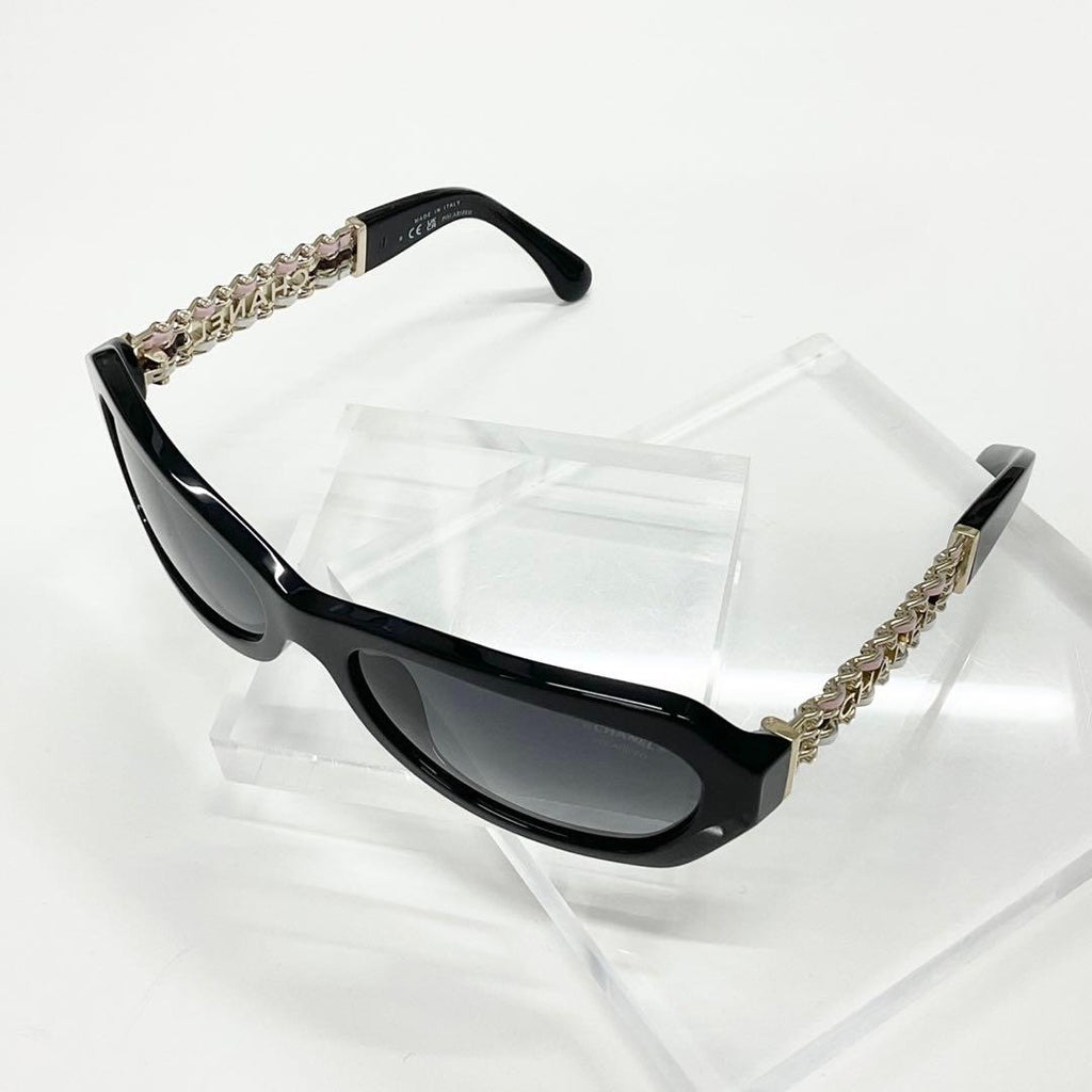 Chanel Sunglasses Logo Eyewear Black — view 3
