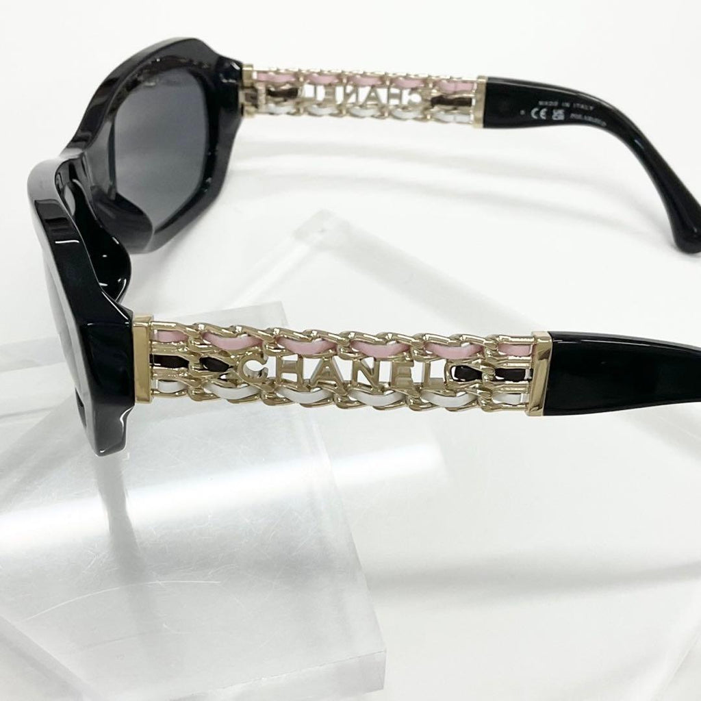 Chanel Sunglasses Logo Eyewear Black — view 5