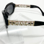 Chanel Sunglasses Logo Eyewear Black — view 5