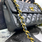 Chanel Vintage Turnlock Quilted Chain Shoulder — view 4