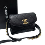 Chanel Lambskin Bicolor Quilted Waist Bag