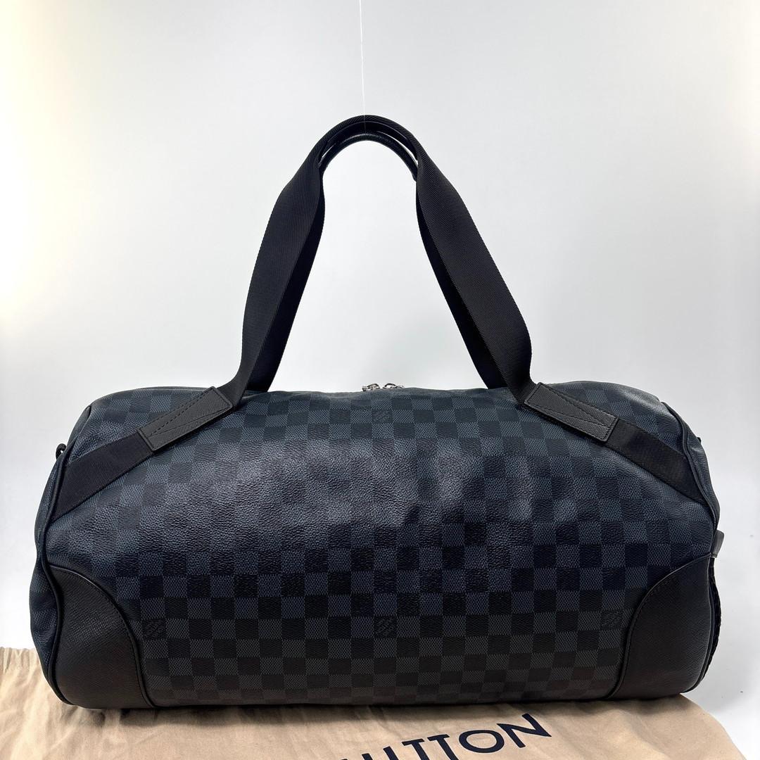 Louis Vuitton Damier Cobalt Match Point Polochon Boston Bag — view 5