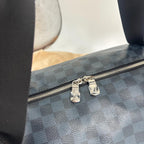 Louis Vuitton Damier Cobalt Match Point Polochon Boston Bag — view 8