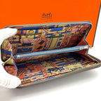 Hermes Wallet Azap Long Silk in Etoupe Gray