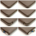 Hermes Wallet Azap Long Silk in Etoupe Gray — view 6