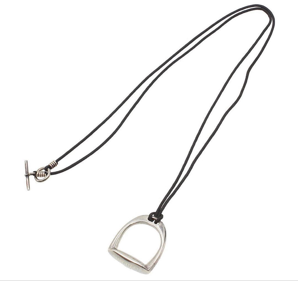 Hermes Stirrup Motif Horse Tack Code Necklace — view 3