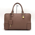 Loewe Amazona 36 Leather Mini Boston Bag Beige