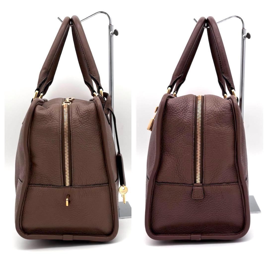 Loewe Amazona 36 Leather Mini Boston Bag Beige — view 5