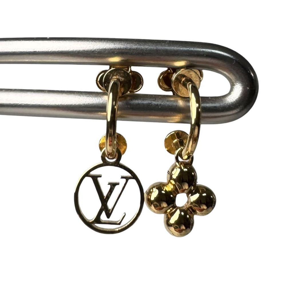 Louis Vuitton Earrings Blooming Monogram Gold — view 2