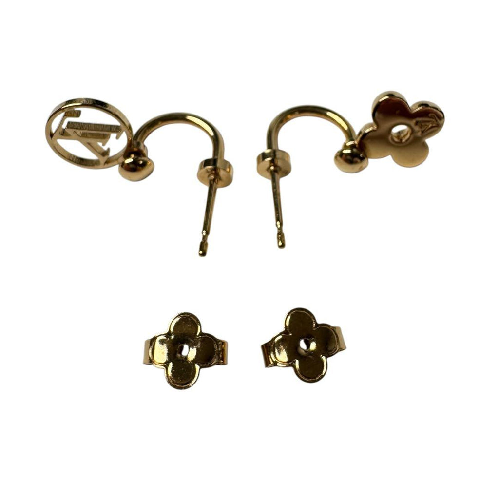 Louis Vuitton Earrings Blooming Monogram Gold — view 5