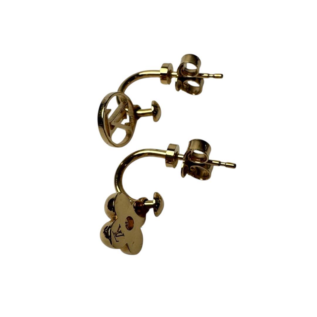 Louis Vuitton Earrings Blooming Monogram Gold — view 6