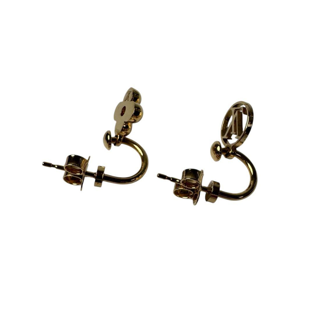 Louis Vuitton Earrings Blooming Monogram Gold — view 8