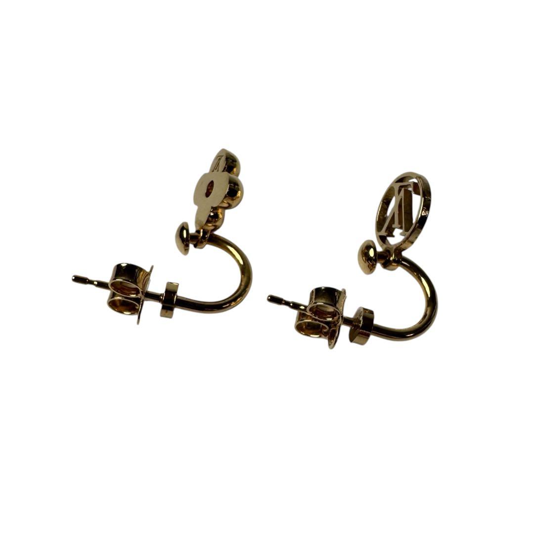 Louis Vuitton Earrings Blooming Monogram Gold — view 8
