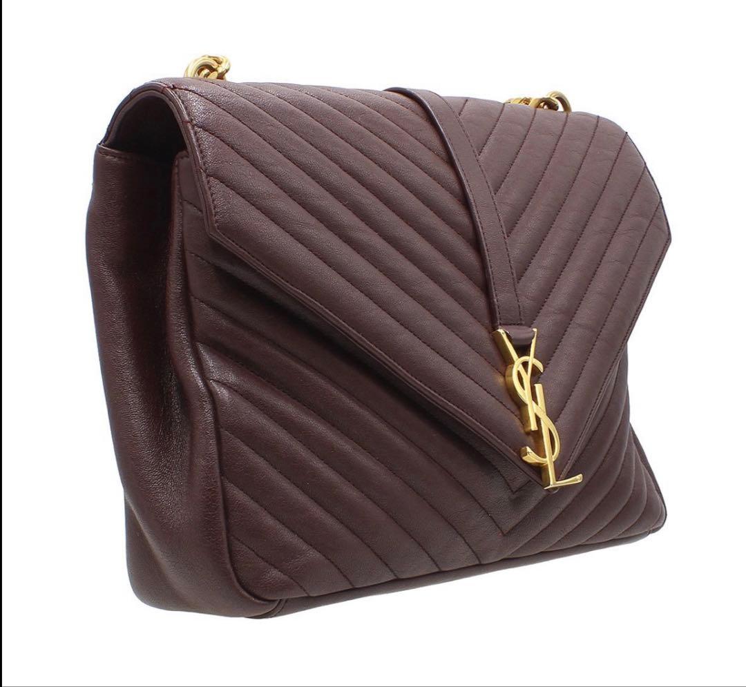 Saint Laurent YSL Quilted Leather Carre — view 3
