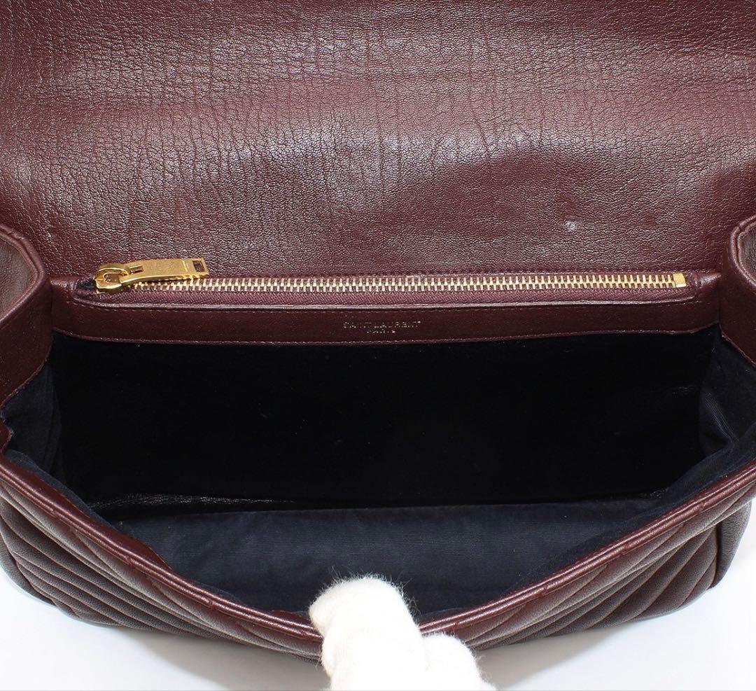 Saint Laurent YSL Quilted Leather Carre — view 7