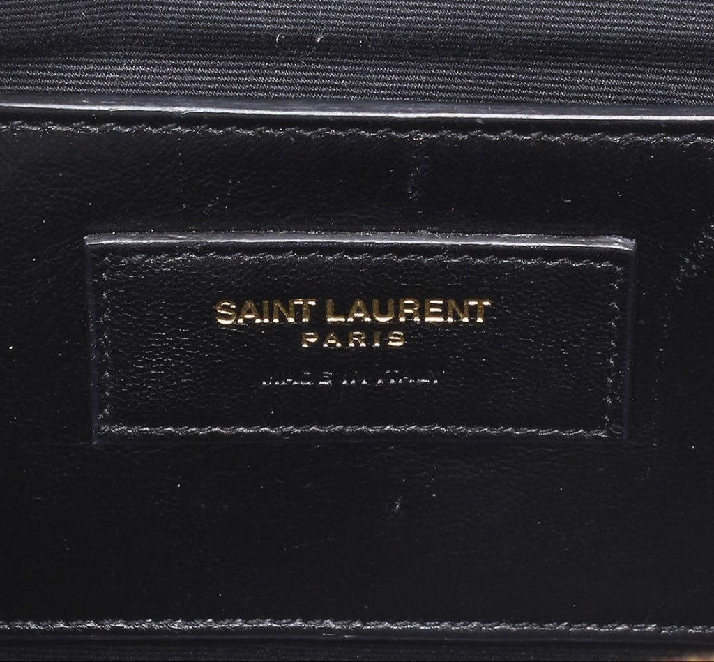 Saint Laurent YSL Quilted Leather Carre — view 8