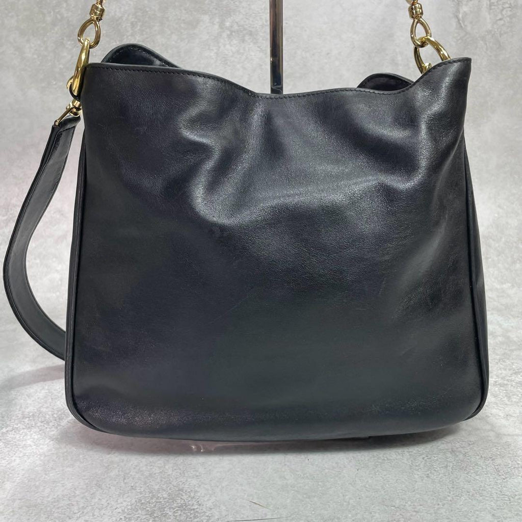 Gucci Shoulder Bag 2-Way Bamboo Black Gold — view 2