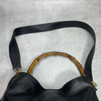 Gucci Shoulder Bag 2-Way Bamboo Black Gold — view 4