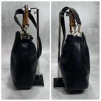 Gucci Shoulder Bag 2-Way Bamboo Black Gold — view 8