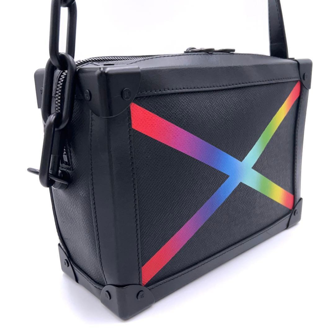 Louis Vuitton Taiga Soft Trunk Shoulder Bag Rainbow