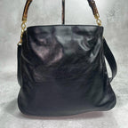 Gucci Shoulder Bag 2-Way Bamboo Black Leather — view 2