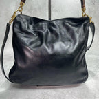 Gucci Shoulder Bag 2-Way Bamboo Black Leather — view 3