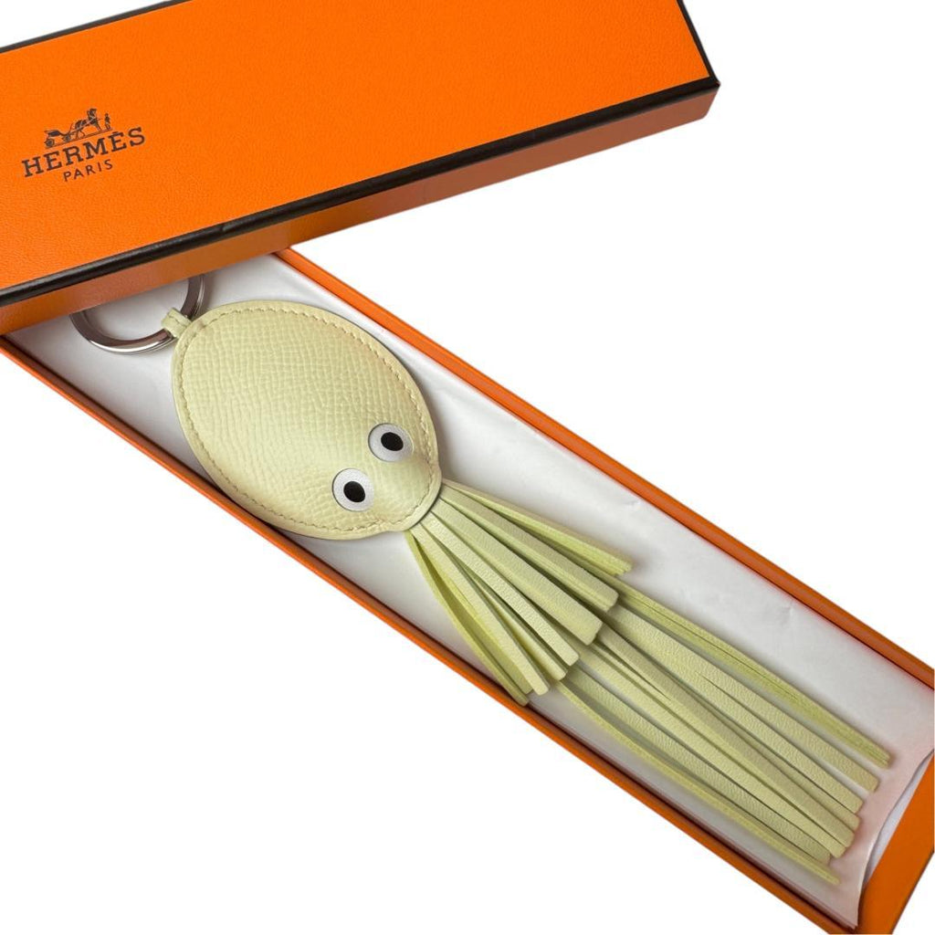 Hermes Pulp Octopus Charm Key Ring Key Holder