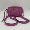 Gucci GG Marmont Leather Chain Shoulder Bag Pink