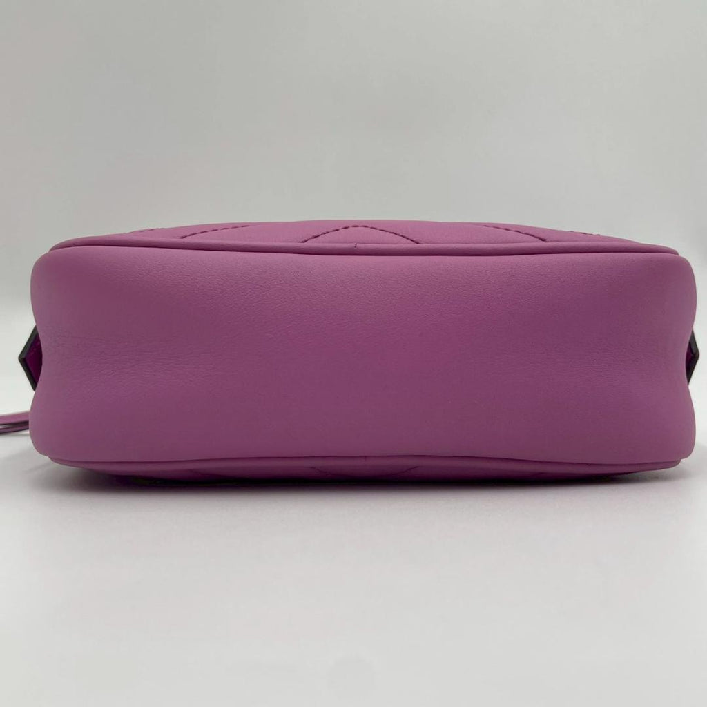 Gucci GG Marmont Leather Chain Shoulder Bag Pink — view 8