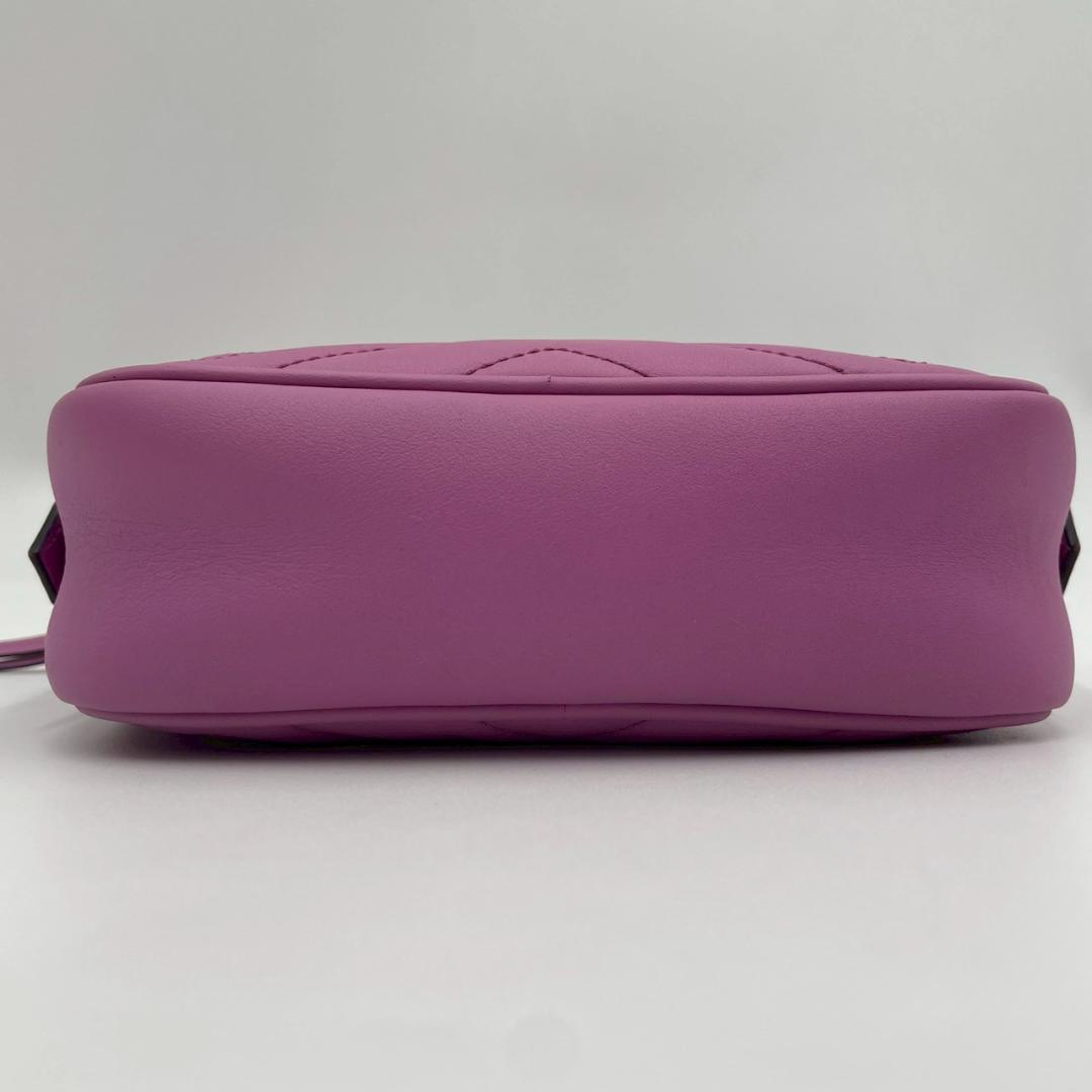 Gucci GG Marmont Leather Chain Shoulder Bag Pink — view 8