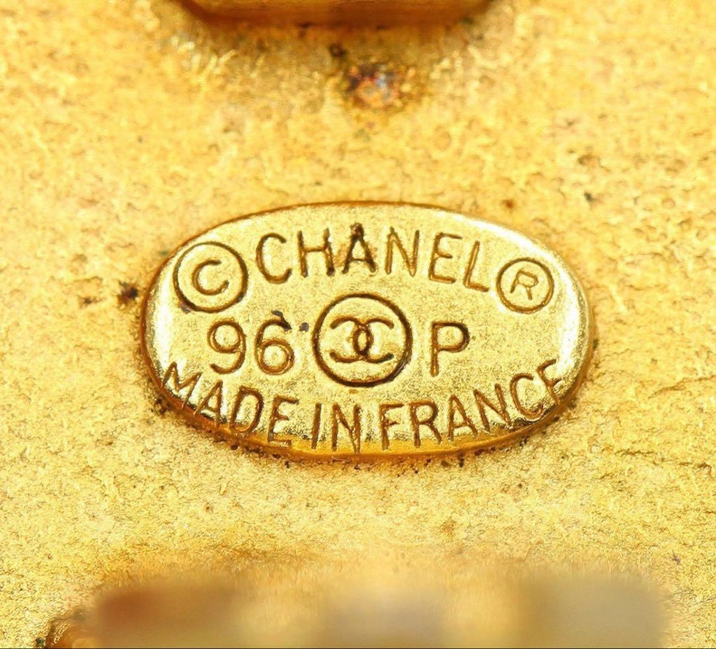 Chanel Logo Faux Pearl Round Earrings — view 7