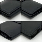 Hermes Bearn Dupri Chevre Trifold Wallet Black — view 5
