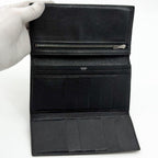 Hermes Bearn Dupri Chevre Trifold Wallet Black — view 8