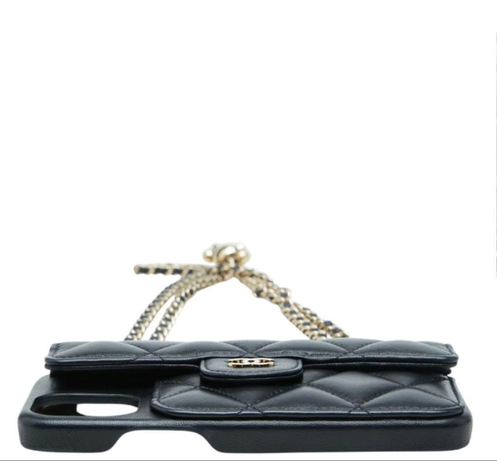 Chanel Quilted Chain Shoulder Bag iPhone — view 2
