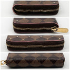 Louis Vuitton Slightly Limited Zippy Coin Purse Damier Studs — view 4