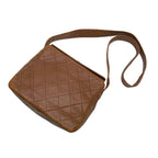 Chanel Lambskin Quilted Shoulder Bag CC Logo Brown — view 3