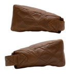 Chanel Lambskin Quilted Shoulder Bag CC Logo Brown — view 5