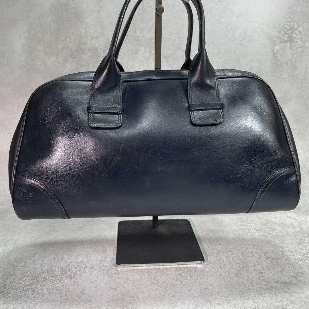 Gucci Handbag Black Leather Logo Gold — view 3
