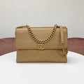 Chanel Quilted Turnlock CC Logo Leather Shoulder
