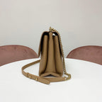 Chanel Quilted Turnlock CC Logo Leather Shoulder — view 2