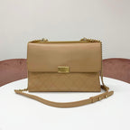 Chanel Quilted Turnlock CC Logo Leather Shoulder — view 3