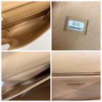 Chanel Quilted Turnlock CC Logo Leather Shoulder — view 8