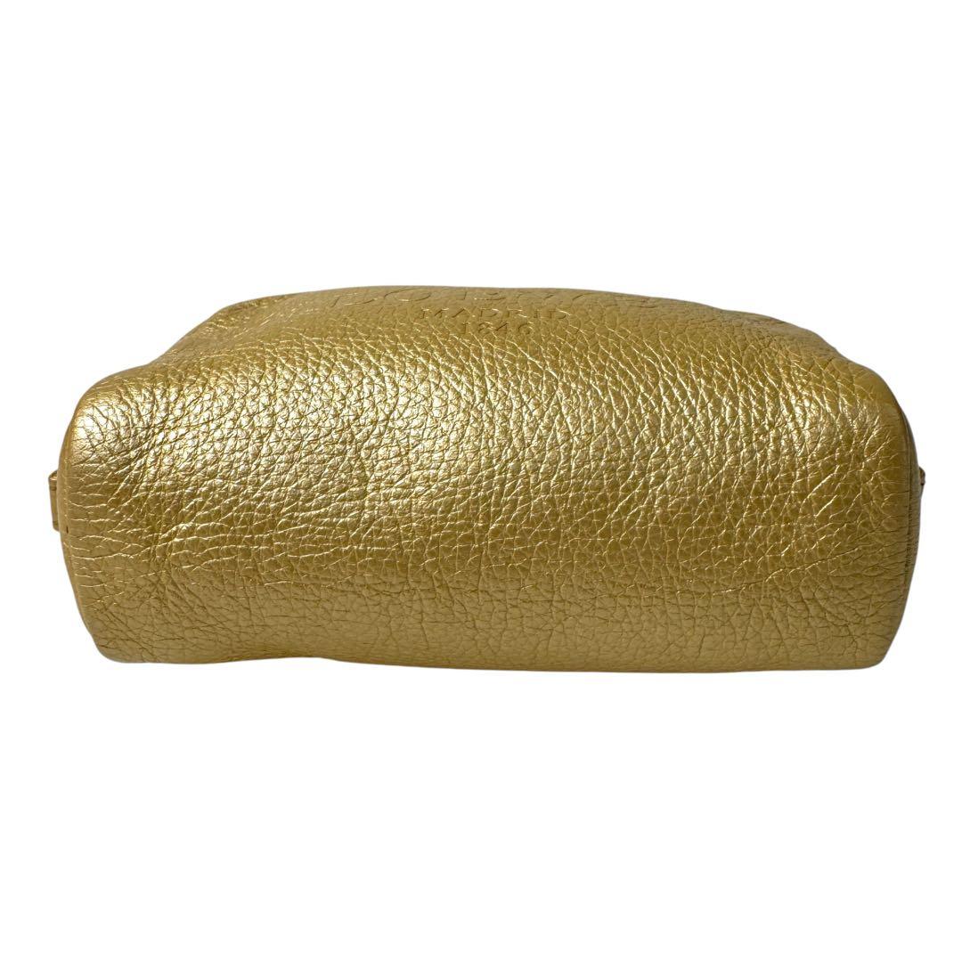 Loewe Pouch Heritage Gold Leather Cosmetic Case — view 6