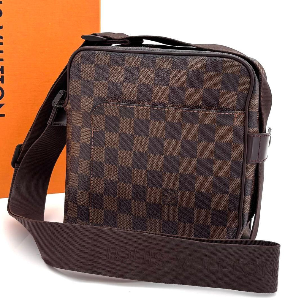 Louis Vuitton Damier Olaf PM Shoulder Bag Leather