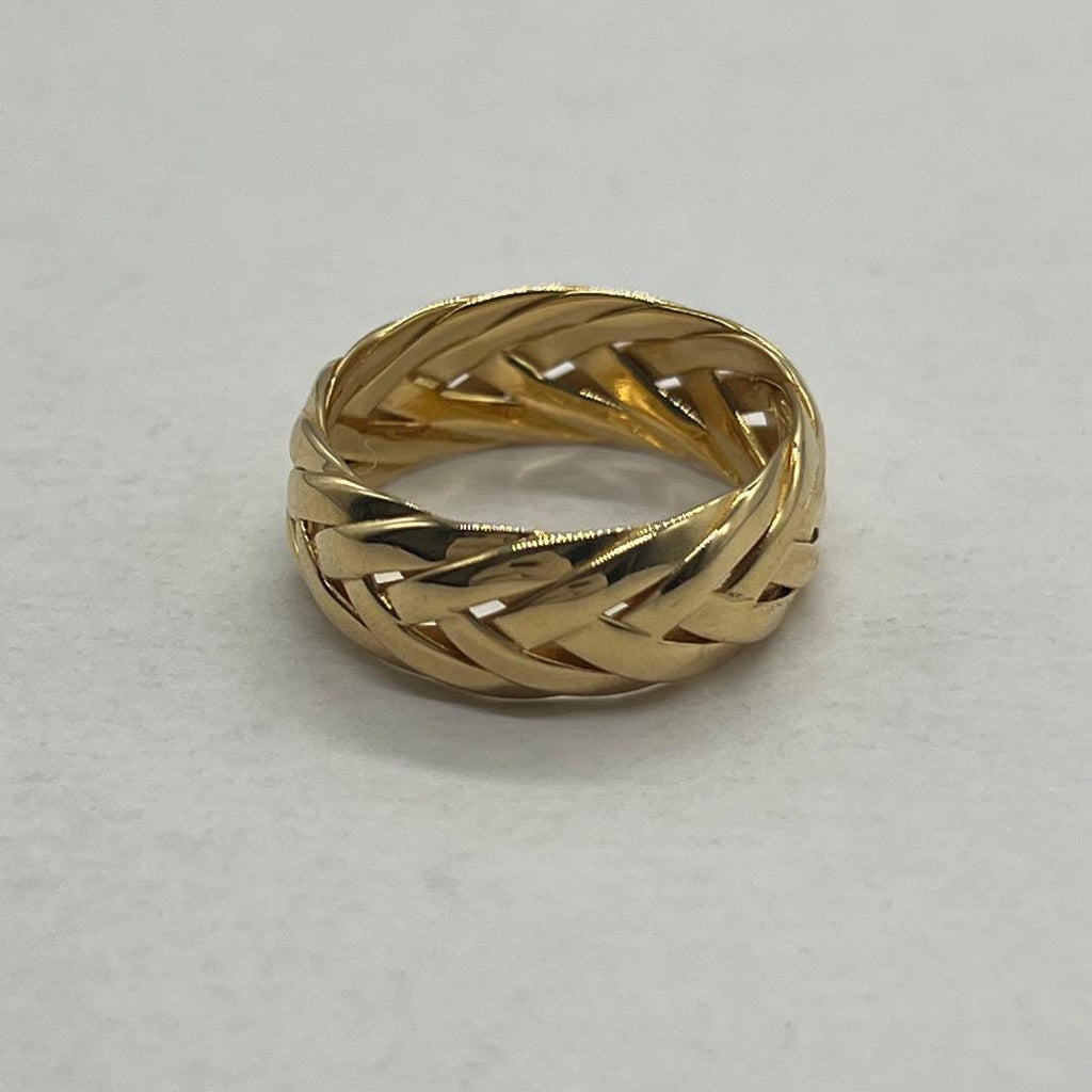 Loewe Braided Ring Gold — view 3