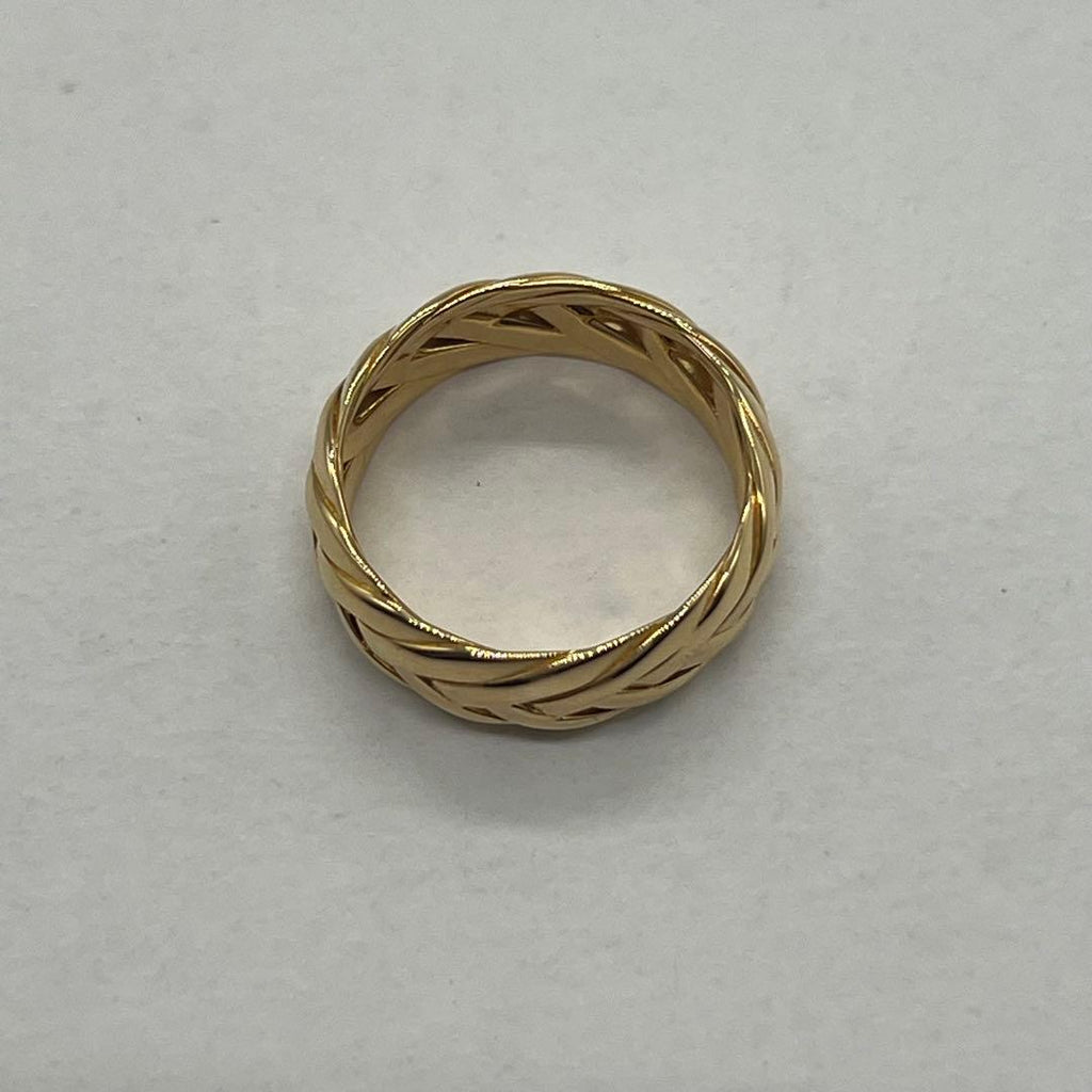 Loewe Braided Ring Gold — view 6