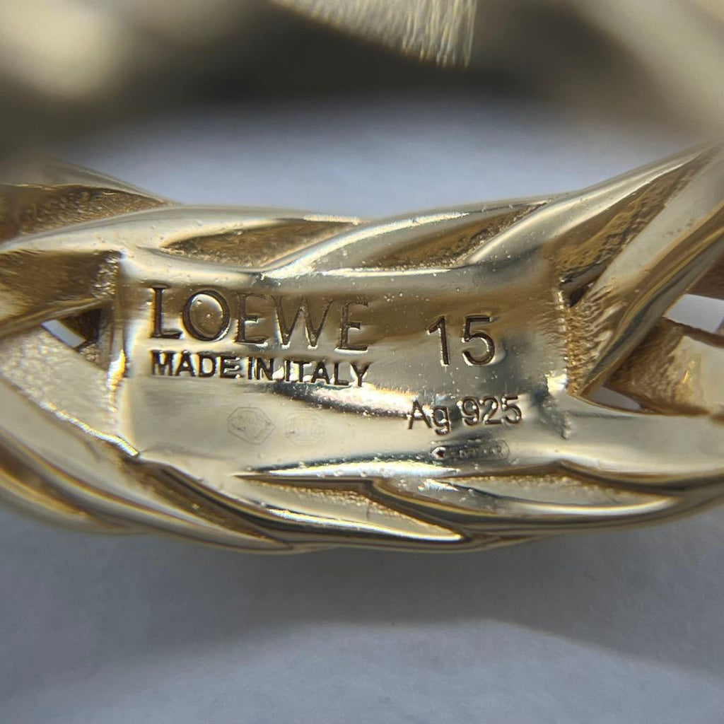 Loewe Braided Ring Gold — view 9