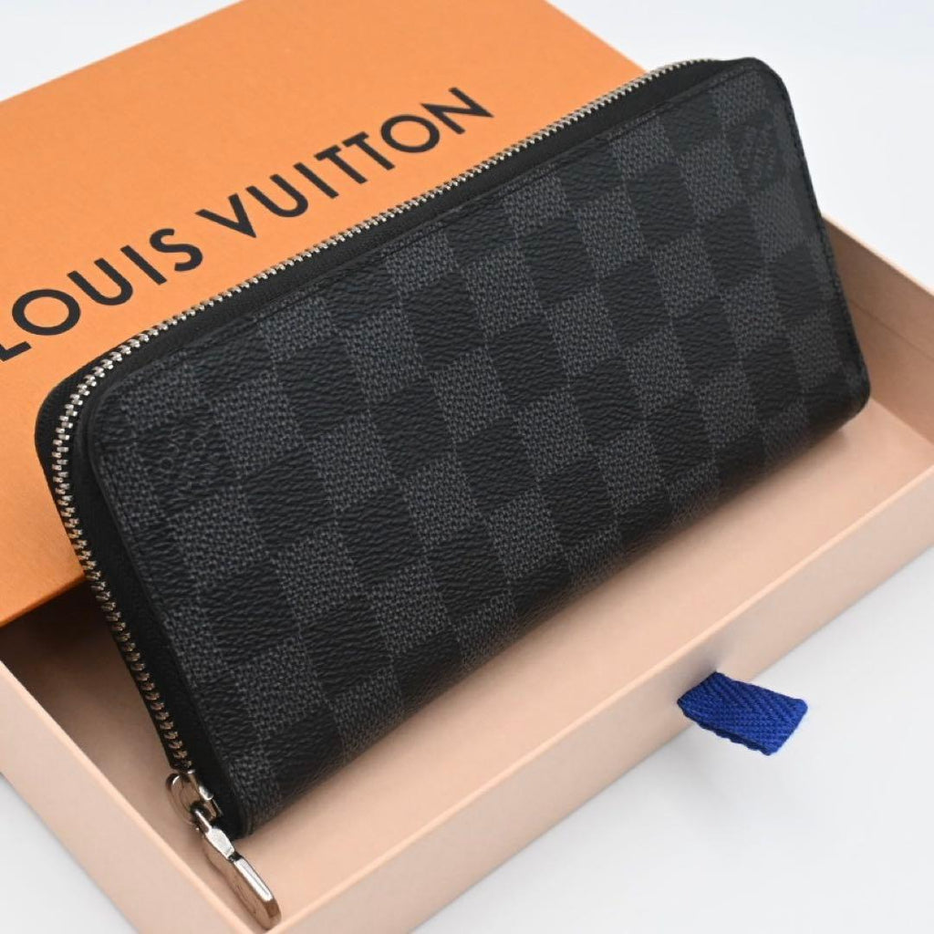Louis Vuitton Graphite Zippy Wallet Horizontal Black