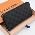 Louis Vuitton Graphite Zippy Wallet Horizontal Black